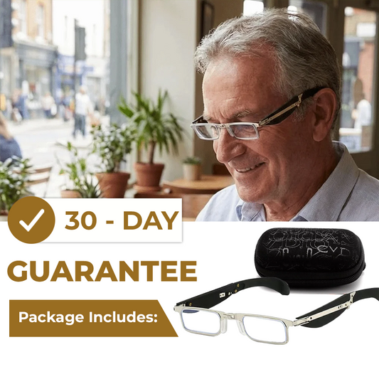 Foldable Anti-Blue Light Reading Glasses with Case, Anti Eyestrain/Glare Computer Reading Glasses