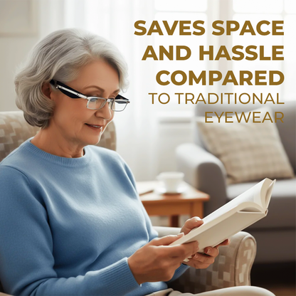 Foldable Anti-Blue Light Reading Glasses with Case, Anti Eyestrain/Glare Computer Reading Glasses