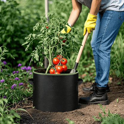 🌱 5-Pack 5 Gallon Grow Bags – Heavy Duty Aeration Fabric Pots with Handles for Vegetables, Flowers & Fruits
