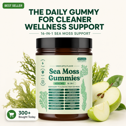 16-in-1 Sea Moss Gummies for Daily Wellness Support