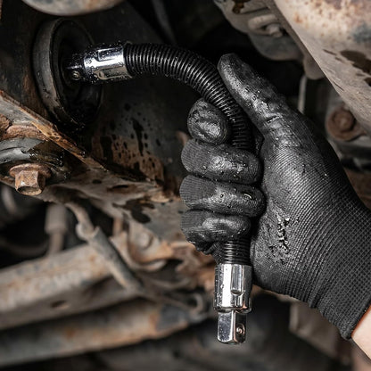 💖1/2-Inch Flexible Socket Extension Set – 35cm Bendable Ratchet Wrench Extenders for Tight Spaces