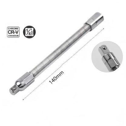 💖1/2-Inch Flexible Socket Extension Set – 35cm Bendable Ratchet Wrench Extenders for Tight Spaces