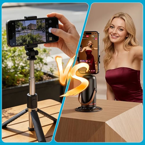 Q03 AI Tracking Smartphone Gimbal – Your Portable Invisible Cameraman, Say Goodbye To Clunky Heavy Tripods For Vlog & Content Creation