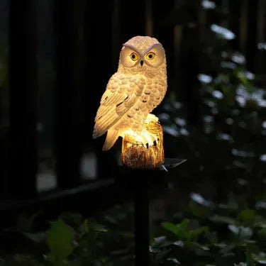 🔥 Waterproof owl-shaped solar lamp – LED pathway light for lawns, gardens and outdoor decorations