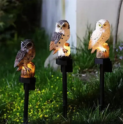 🔥 Waterproof owl-shaped solar lamp – LED pathway light for lawns, gardens and outdoor decorations