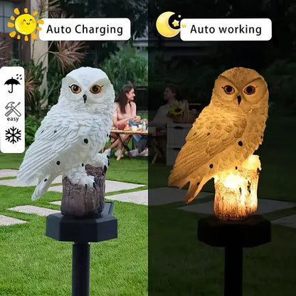 🔥 Waterproof owl-shaped solar lamp – LED pathway light for lawns, gardens and outdoor decorations