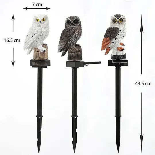 🔥 Waterproof owl-shaped solar lamp – LED pathway light for lawns, gardens and outdoor decorations