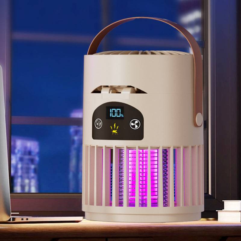 🔥Portable Rechargeable Fan with UV Bug Zapper Light