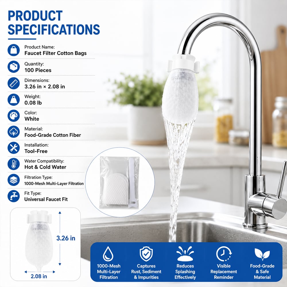 💧Faucet Filter Cotton Bags - Universal