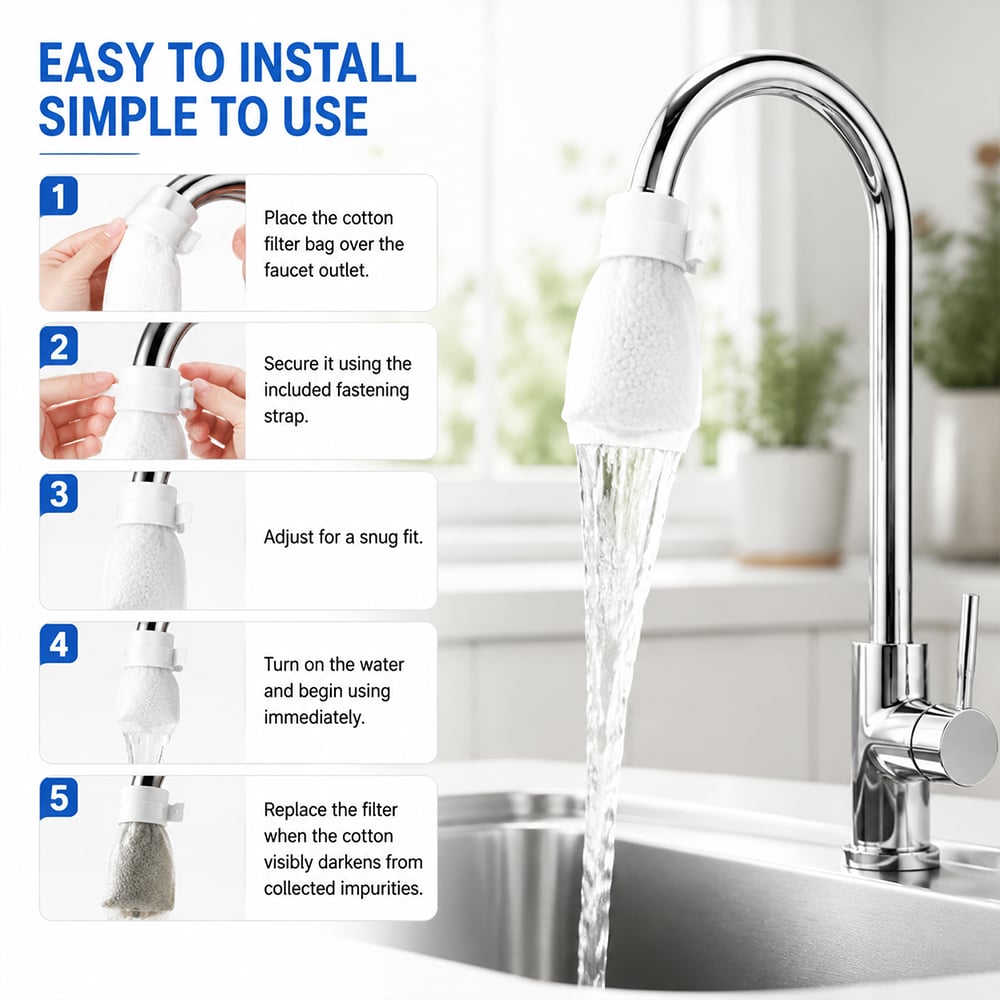 💧Faucet Filter Cotton Bags - Universal