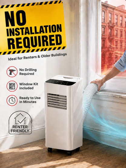 [Cools 16°C in 10s] 3-in-1 Portable Air Conditioner | No Drilling Required❄️