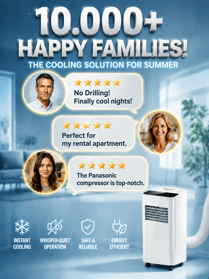 [Cools 16°C in 10s] 3-in-1 Portable Air Conditioner | No Drilling Required❄️