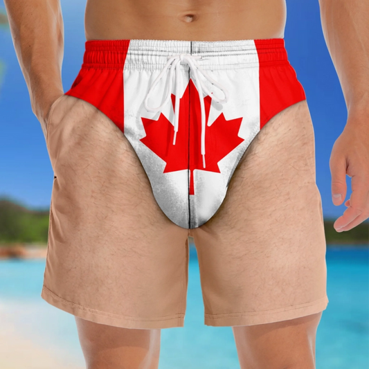 Funny Patriotic Men’s Swim Trunks – Freedom & Chill Summer Beach Shorts 🏖️😎