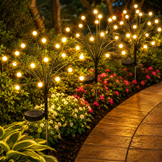 Outdoor Solar Firefly Garden Lights Waterproof 4/8 Pack