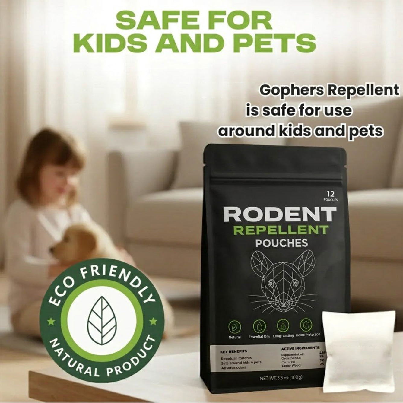 Place These Pouches - And Watch TheGophers Permanently Disappear
