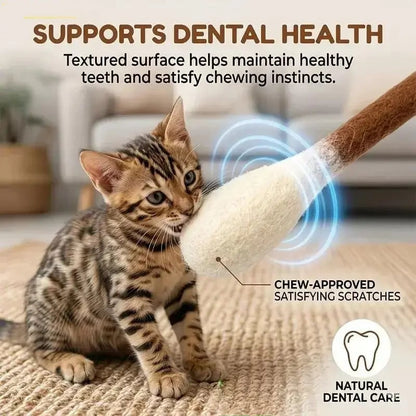 🐱Giant Cotton Swab Shaped Felt Cat Chew Toys