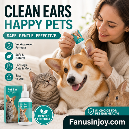🐱🐶 Gentle Pet Ear Cleansing Drops—Say Goodbye to Outer Ear Canal Diseases
