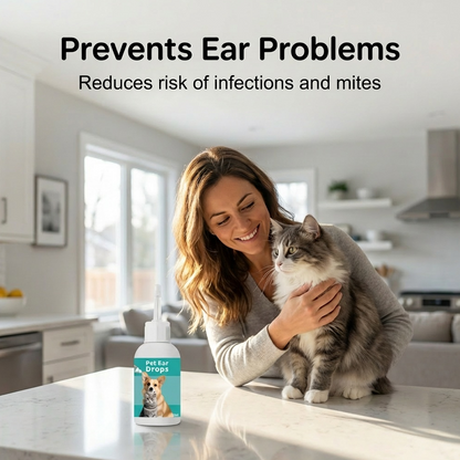 🐱🐶 Gentle Pet Ear Cleansing Drops—Say Goodbye to Outer Ear Canal Diseases
