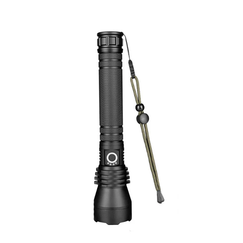 High Lumens Long Tactical Flashlight, Rechargeable Handheld Light