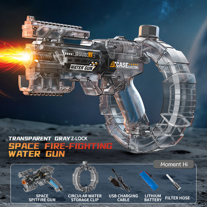 Transforming LED Water Blaster Toy – Large-Capacity Continuous Spray Water Toy for Outdoor Summer Fun