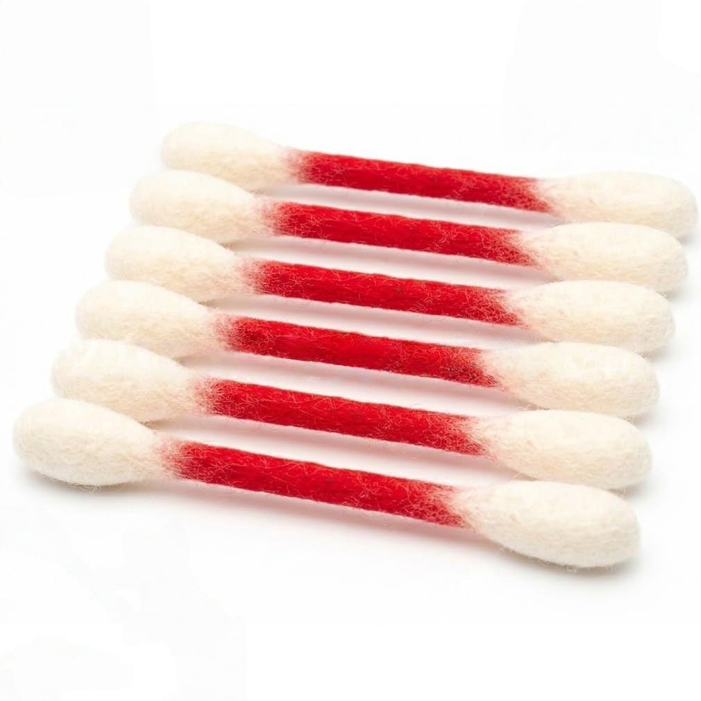 🐱Giant Cotton Swab Shaped Felt Cat Chew Toys