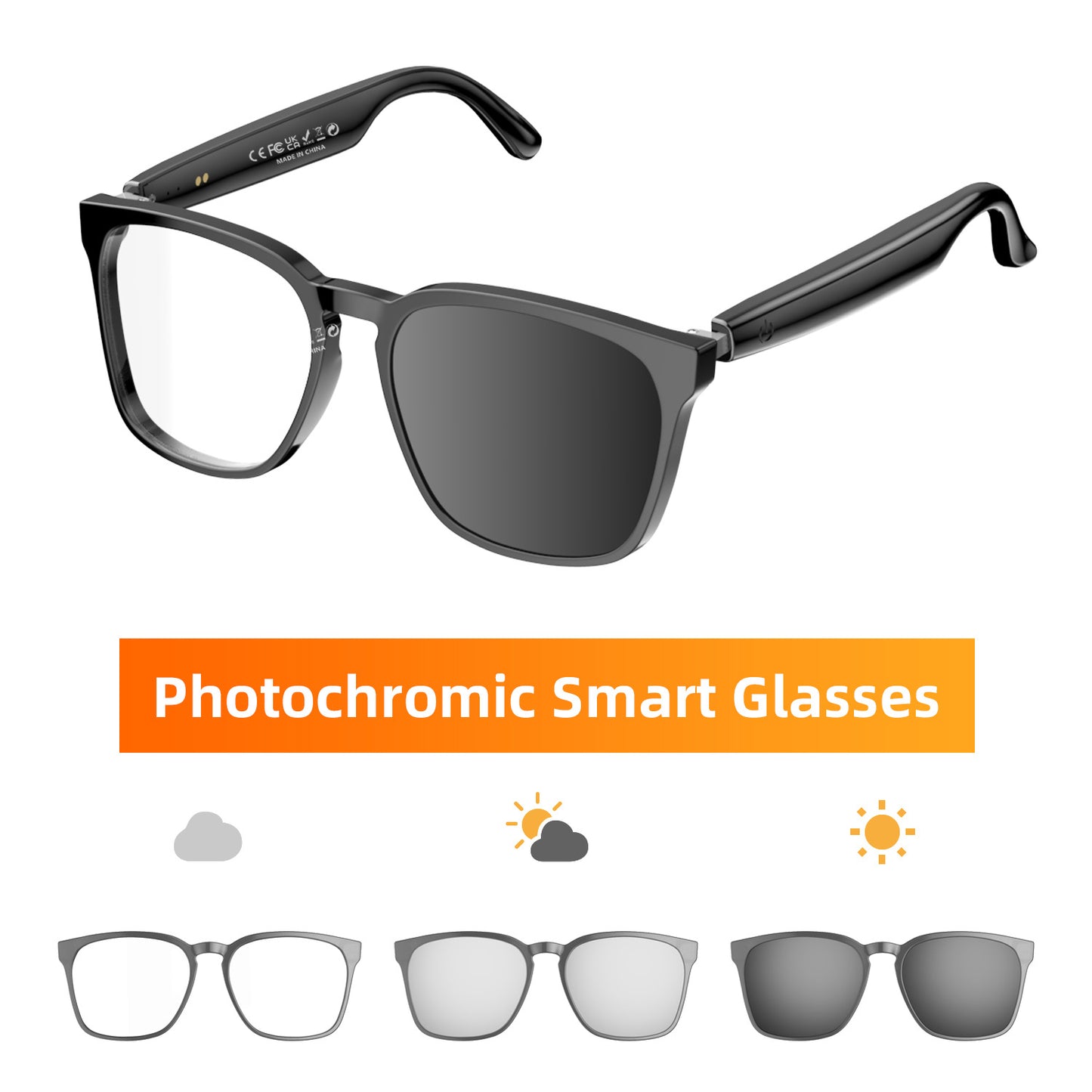 🕶️Wearable AI Translator & Voice Recorder – Multilingual Communication Assistant with Hands-Free Calls & Music Playback