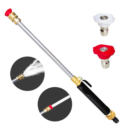 Jet Nozzle Power Washer for Garden Hose, Includes 2 High-Pressure Nozzles and Quick Connectors | Hydro Jet High Pressure Washer Tools for Car Wash, Patio, Driveway & Outdoor Cleaning