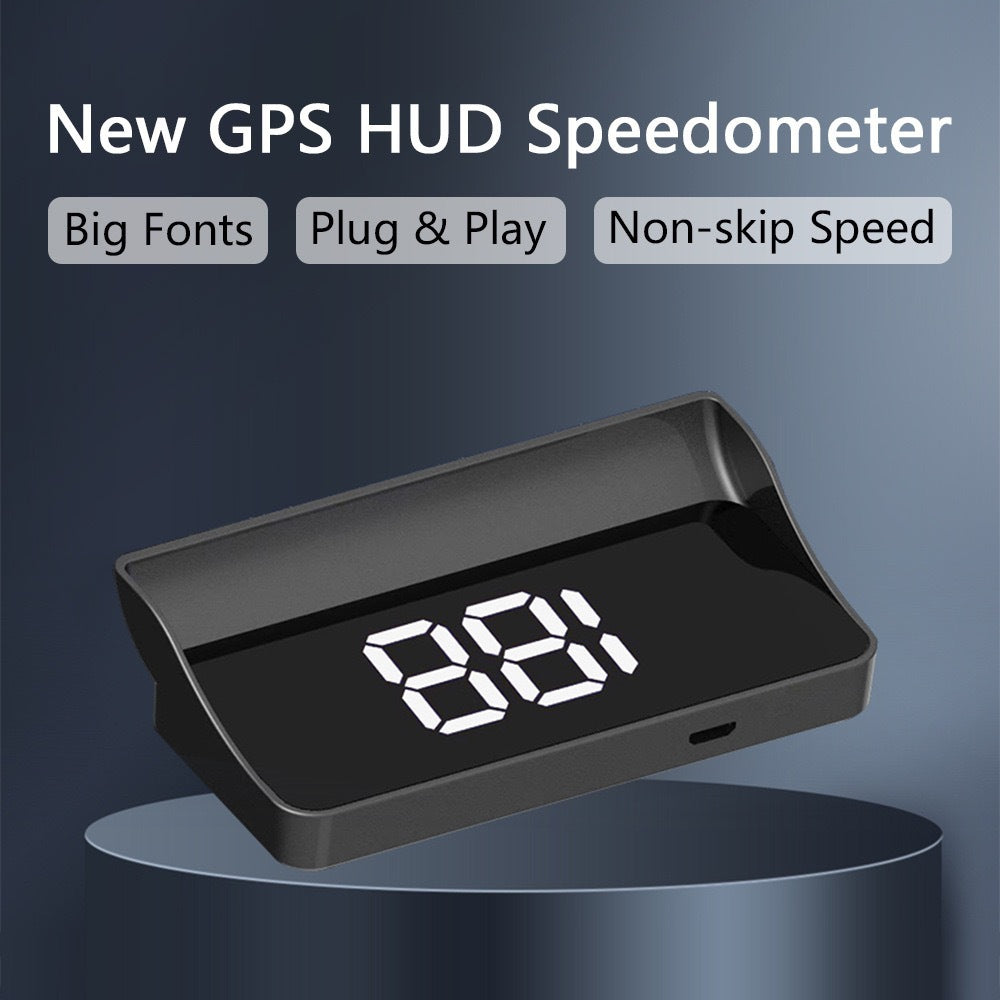 🚗 Head-Up Display Car GPS Digital Speedometer – HUD for Cars, Trucks & Motorcycles