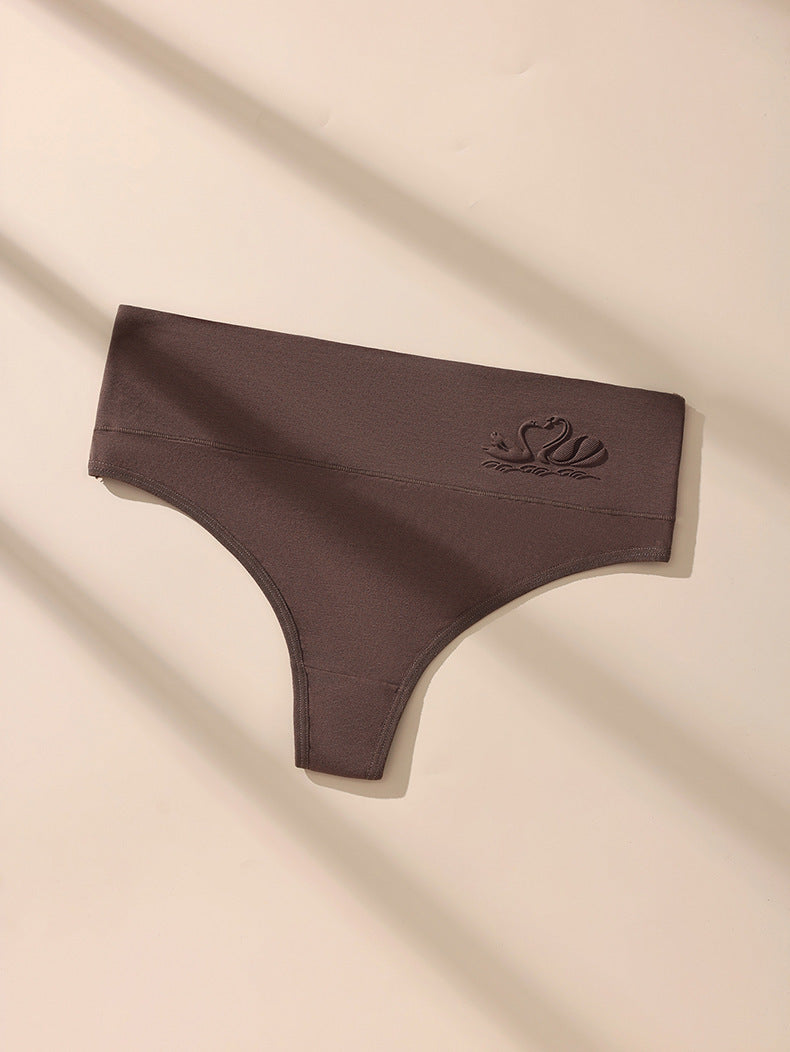 High Waist Seamless T‑Back Thongs for Women
