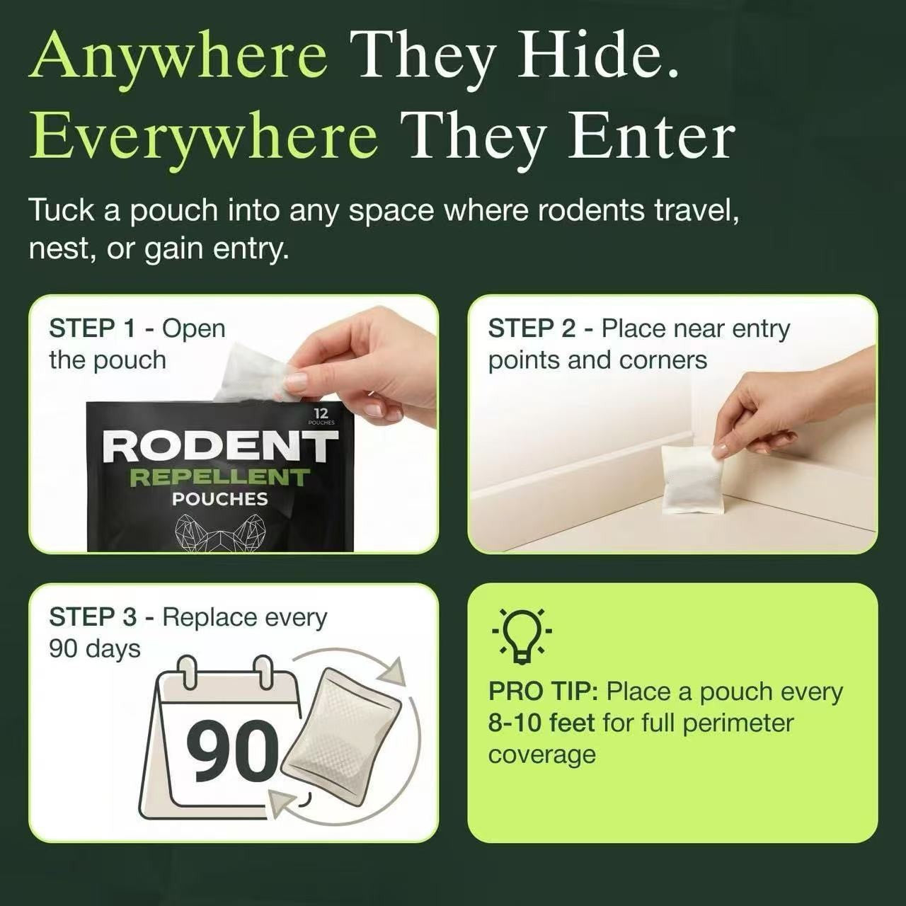 Place These Pouches - And Watch TheGophers Permanently Disappear