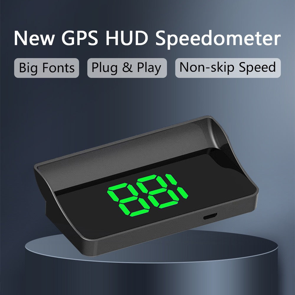🚗 Head-Up Display Car GPS Digital Speedometer – HUD for Cars, Trucks & Motorcycles
