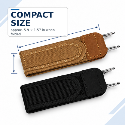 Buckle-Free Elastic Waist Adjuster – No-Sew Instant Fit Belt for Men & Women