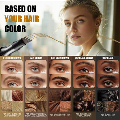 Black Gold 4-Tip Eyebrow Pen