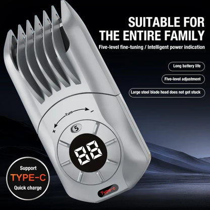✨Smart Self Hair Clipper – Cordless Buzz Cut Trimmer ✂️