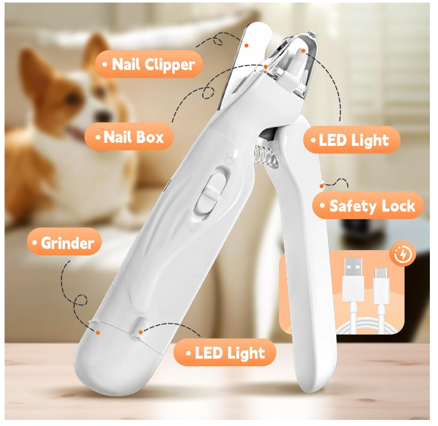 2 in 1 Dog Nail Clippers ( Grinder And Clippers )