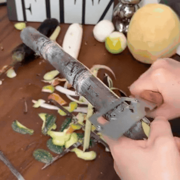 Stainless Peeler , High-Grade Durability, Clean, Precision Peeling + Bottle Opener