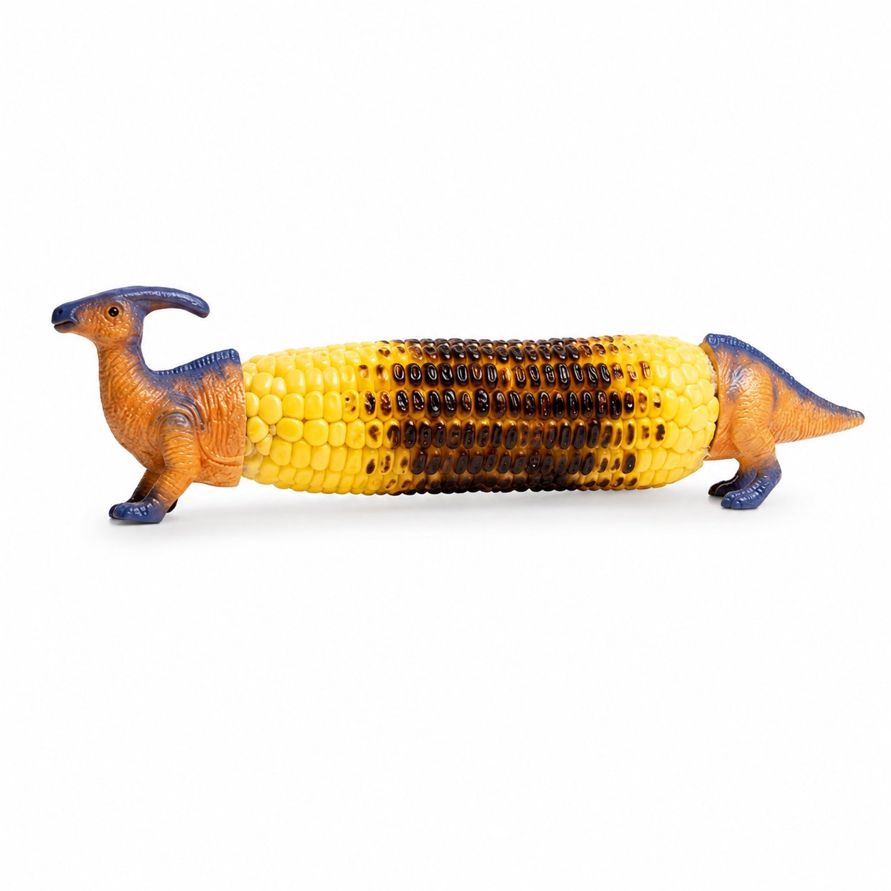 Dinosaur Corn Cob Holders with Stainless Steel Prongs