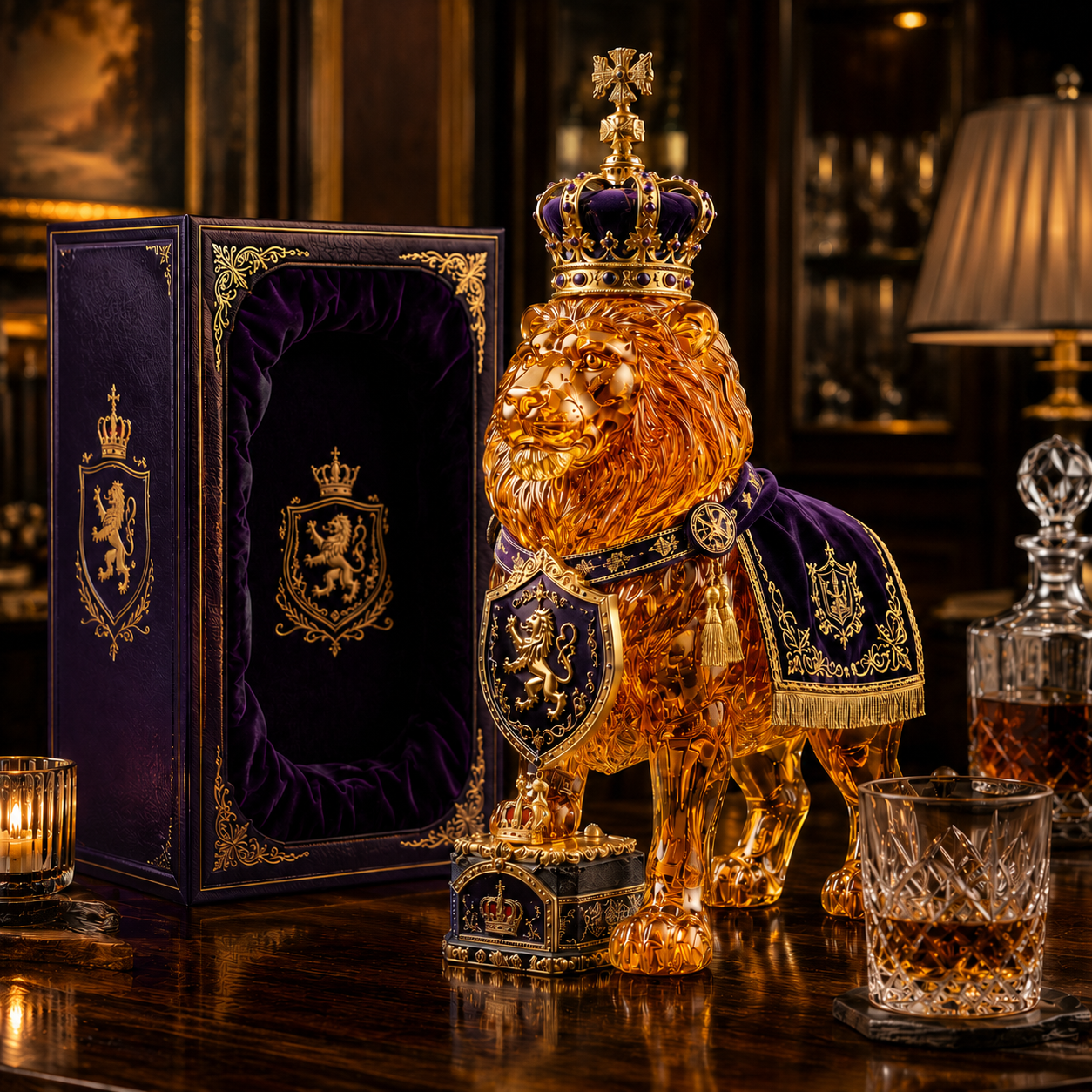 👑Royal Lion Limited Edition Decorative Bottle