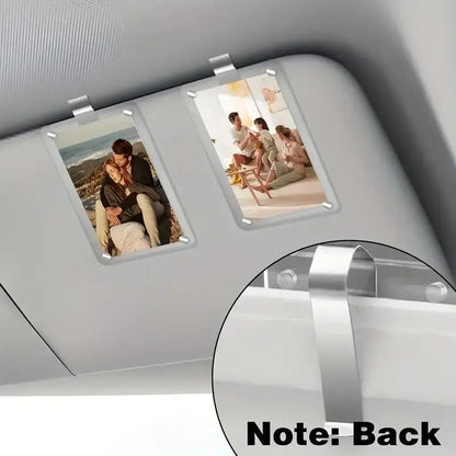 Wallet‑Size Magnetic Acrylic Photo Holder for Car & Fridge