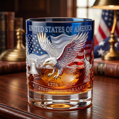 1776‑2026 Patriotic Commemorative Heritage Glass