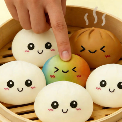 Smiling Dumpling Squishy Mystery Fidget Toy