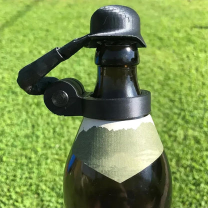 Soldier Salute Themed Reusable Beer Bottle Helmet