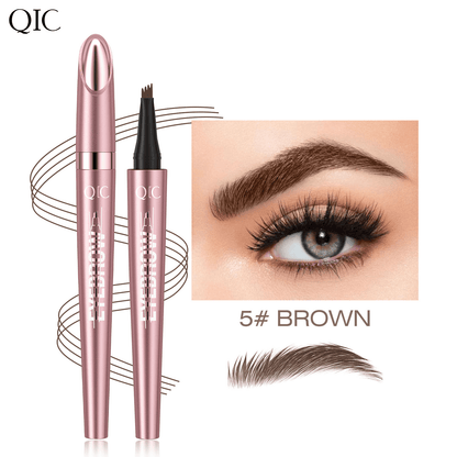 New Waterproof Micro-Fork Eyebrow Pencil, Long-Lasting Brow Pen for Natural Hair-Like Strokes