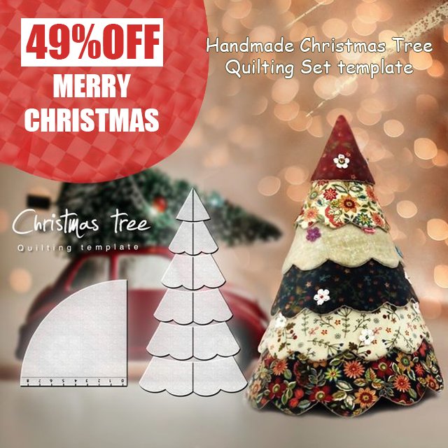 Christmas Quilt Tree Pattern Set(7PCS)-With Instructions