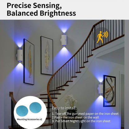 ⏳Rechargeable Smart LED Motion Sensor Ambient Light