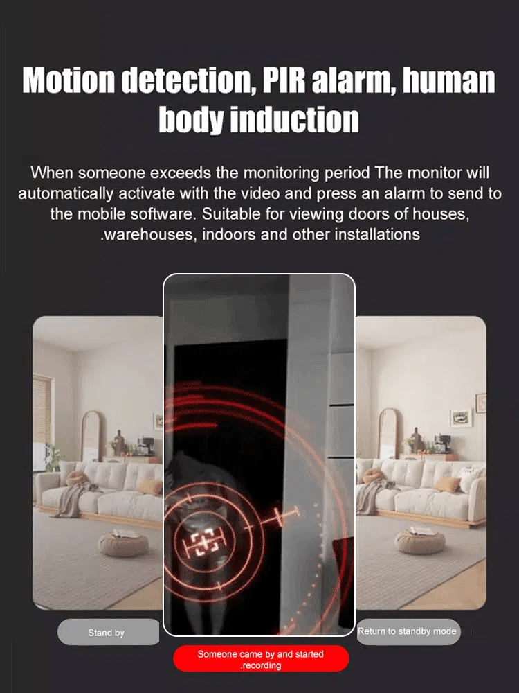 Portable Indoor Security Camera for Home Safety & Monitoring