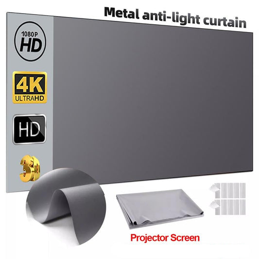 4K Metal Lightproof Foldable Portable Movie Screen (16:9)🎥✨