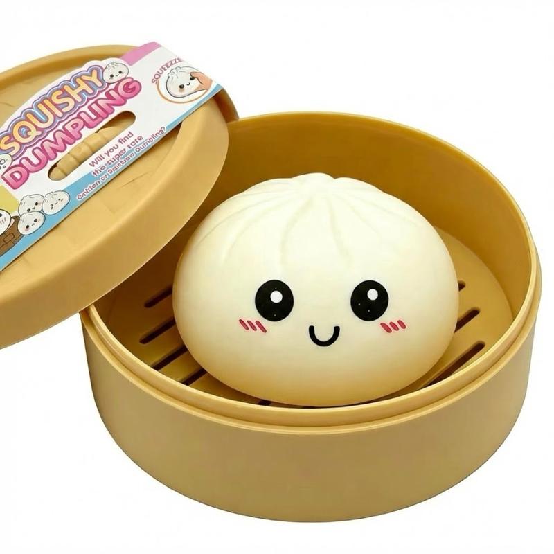 Big Dumpling Squishy Blind Box, Soft TPR Fidget Toy, Stress Relief, Easter Kids Gifts