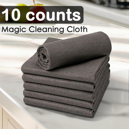 🔥 10-Pack Reusable Thickened Microfiber Cleaning Cloths – Streak-Free Magic Wipes for Glass, Windows & Cars