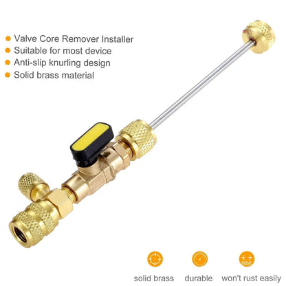 🧰AC Valve Core Removal & Installation Tool for Home and Auto Use